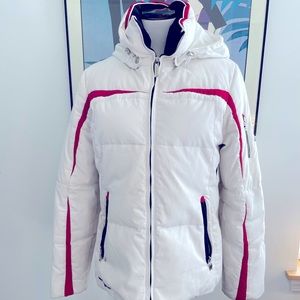Zeroxposur White Down Puffer Ski Jacket